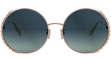 Serpenti Rose Round Sunglasses