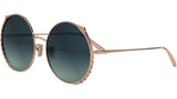 Serpenti Rose Round Sunglasses