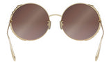 Serpenti Yellow Round Sunglasses