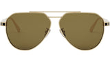 Octo Yellow Pilot Sunglasses