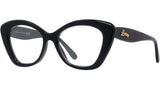 Curvy Black Butterfly Eyeglasses