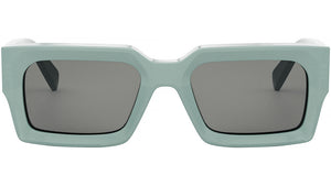 CELINE 3 Dots Opaline Emerald Rectangular Sunglasses