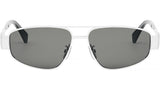 Metal Triomphe Palladium Pilot Sunglasses