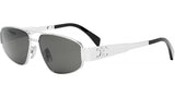 Metal Triomphe Palladium Pilot Sunglasses