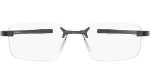 Flex Black Rectangular Eyeglasses