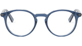 DiorBlackSuitO R6I Blue Round Eyeglasses