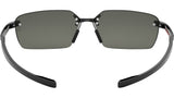 Flex Black Rectangular Sunglasses