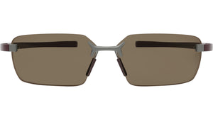 Flex Silver Rectangular Sunglasses