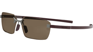 Flex Silver Rectangular Sunglasses