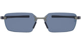 Flex Silver Rectangular Sunglasses