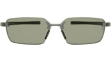 Flex Silver Rectangular Sunglasses