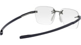 Flex Silver Geometric Eyeglasses