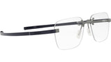 Flex Silver Geometric Eyeglasses