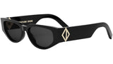 CD Diamond S7I Black Geometric Sunglasses