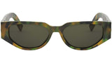 CD Diamond S7I Green Geometric Sunglasses