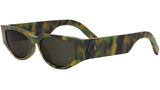 CD Diamond S7I Green Geometric Sunglasses