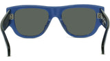 1970 Blue Geometric Sunglasses