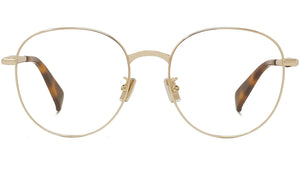 Boke Flower Yellow Round Eyeglasses