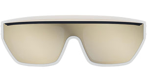 DiorClub M7U 51A5 White Gold Mask Sunglasses