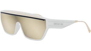 DiorClub M7U 51A5 White Gold Mask Sunglasses