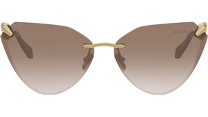 Serpenti Light Gold Cat Eye Sunglasses