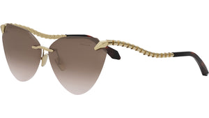 Serpenti Light Gold Cat Eye Sunglasses