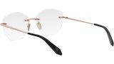 Serpenti Rose Gold Geometric Eyeglasses