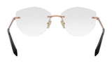 Serpenti Rose Gold Geometric Eyeglasses