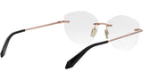 Serpenti Rose Gold Geometric Eyeglasses