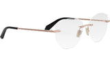 Serpenti Rose Gold Geometric Eyeglasses