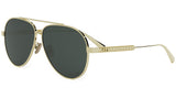 DiorCannage A1U Yellow Pilot Sunglasses