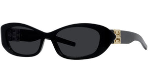 4G Liquid Black Cat Eye Sunglasses