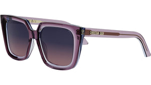 DiorMidnight S1I 60G2 Purple Grey Square Sunglasses