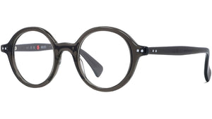 Boke Flower Grey Round Eyeglasses