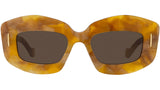 Anagram Brown Geometric Sunglasses