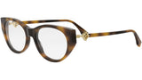 FF Diamond Havana Oval Eyeglasses