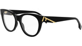 Fendi First Black Round Eyeglasses