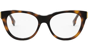 Fendi First Havana Round Eyeglasses