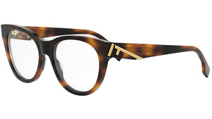 Fendi First Havana Round Eyeglasses