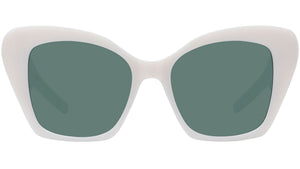 4G Liquid White Square Sunglasses