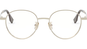 Fendi Travel Gold Round Eyeglasses