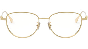 Baguette Gold Geometric Eyeglasses