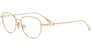 Baguette Gold Geometric Eyeglasses