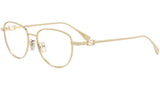 Baguette Gold Geometric Eyeglasses