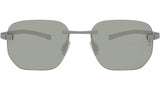 Flex Silver Geometric Sunglasses