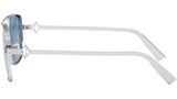 CD Diamond S9U Silver Geometric Sunglasses