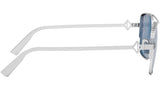 CD Diamond S9U Silver Geometric Sunglasses