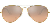 Aviator Gradient RB3025 001/3E Gold Silver