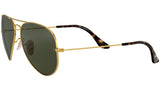 Aviator Havana Collection RB3025 181 Gold Green