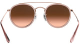 Round Double Bridge RB3647N pink bronze